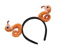 Oxxggkao Unique Snake Designs Headband for New Year | Soft Fabric Headpieces, Comfortable Headwear for New Year Celebrations, Adjustable Headwear for Adults and Child