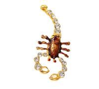 Oxxggkao Unique Zodiacs Jewelry Holder with Intricate Scorpions Detailing Elegant Cubic Zirconia Box for Accessory Storage Zinc Alloy Jewelry Case