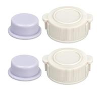 Oxxggkao Universals Pool Drain Valves Repair Component 2 Cover 2 Plugs ABS Construction for Reliability Replacement Part Durability ABS Pool Drain Plugs