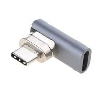 Oxxggkao USB C 90 Degree Adapter 24 Pins PD 100W Fast Charger Connector Type C Cable Data Transfer 4K 60Hz Video Output