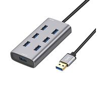 Oxxggkao USB Hub 3.0 7-Port USB Data Hub Splitter With 300MB/s High Speed And All Aluminum Fuselage For For Linux