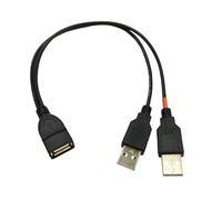 Oxxggkao USB2.0 Adapter Cable USB Splitter for Fast Charging and Data Syncing Cable with Robusts Design and Red Charging Marker USB Extension Cord