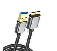 Oxxggkao USB3.0 to MicroB Cord Supports 5Gbps Speed for Hard Drive and Electronics MicroB Cable for External Storage