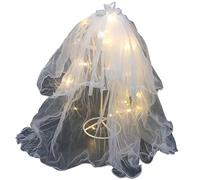 Oxxggkao Veil Crowns Led Bridal Veil Light Up Wedding Light Up For Wedding Bridal Cathedrals For Bride Bachelorette Party
