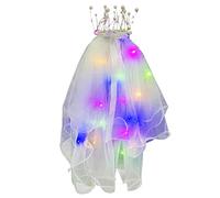 Oxxggkao Veil Crowns Led Bridal Veil Light Up Wedding Light Up For Wedding Bridal Cathedrals For Bride Bachelorette Party
