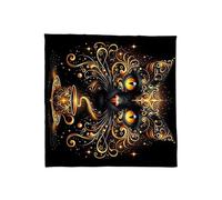 Oxxggkao Velvets Tarots Reading Cloth Occult Symbols Artistic Divination Mats Spiritual Practice Accessory Tarots Board Game Mats