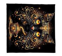 Oxxggkao Velvets Tarots Reading Cloth Occult Symbols Artistic Divination Mats Spiritual Practice Accessory Tarots Board Game Mats