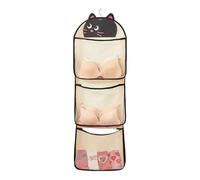 Oxxggkao Ventilated Meshes Garment Organiser Bag for Underwear Lingerie Socks Multi Compartment Hanging Home Closet Management Multi Pocket Garment Closet Organiser