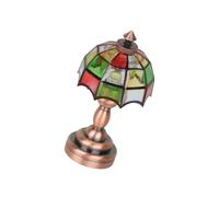 Oxxggkao Vintage Table Light Miniature Accessory Dollhouses Pretend Game Scene Collection Lampshade Model Bedroom Table Light Miniature Furniture Model Accessories
