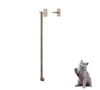 Oxxggkao Wall Mounted Puss Ascending Frame Highlighting Double Platforms and Thick Sisal Rope for Leopardine Exercise Rest and 68 Inch Height Security Sisal Rope Puss Toy