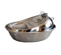 Oxxggkao Water Fountain Automatic Dog Water Dispenser Bowl Quiet Below 40 Decibels Easy Clean 2L Large Capacity Faucet Pet Fountain Stainless Steel Large