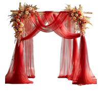 Oxxggkao Wedding Backdrop Drapery Curtain Tulle Arch Drape Decoration For Anniversaries And Special Occasion Setting Decoration