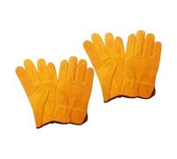 Oxxggkao Welding Work Gloves Premium Leather, Anti-Slip Grip, Extended Cuff, Ideal for Grinding, Construction & Metalworking Heavy-Duty Work Gloves