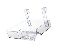 Oxxggkao Wide Reptiles Basking Water Basin with NonSlip Ladder & Feeding Zone for Amphibian Species Large Turtle Feeding Bowl