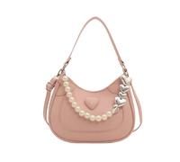 Oxxggkao Womens Shoulder Bag Korean Crossbody Fashionable Armpit Pearls Handbag PU Leather Messenger For Party Korean Shoulder For Women Pearls Armpit Pu Leather Crossbody