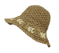 Oxxggkao Women's Wide Brim Crochet Bucket Hat Spring Foldable Fisherman Cap Vacation Gifts For Girlfriend Color Matching Spring Hats For Women Girls Street Fisherman Anti-uv Hats