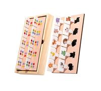 Oxxggkao Wood Cognitive Skill Building Toy Shape Color Matching Game For Early Childhood Development Parent Child Interaction Kids Early Learning