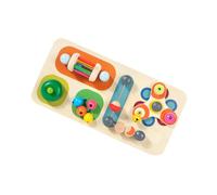 Oxxggkao Wooden Sensory Busy Game Board with Rattles for Toddler Early Learning Hand-Eye Coordination Training Educational Toy Hand Eye Coordination Toy
