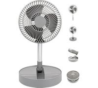 Oxy cool Extendable Cordless desk cooling Air Fan,7.8"Extendable 4 speed fan, Extendable to 100cm,Cordless, Modern design,Adjustable angle, 8 hours max runtime, Quite motor, LED fan speed indicator
