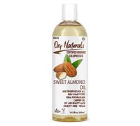 Oxy Naturals Certified Organic Sweet Almond Oil 500ml - 100% Pure, Cold-Pressed & Unrefined Almond Oil for Face, Body & Hair - Vegan & Cruelty-Free