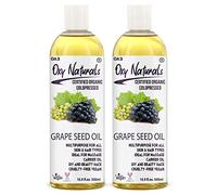 Oxy Naturals Grapeseed Oil 1000ml - Pure, Natural, Vegan & GMO-Free - Ideal Carrier Oil and Moisturizer for Hair, Skin, Face & Nails 500ml (Pack of 2)
