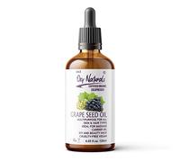 Oxy naturals Grapeseed Oil 120ml - 100% Pure & Natural - Ideal for Skin Care, Hair Care, Aromatherapy and Overall Wellness - Glass Bottle with Dropper