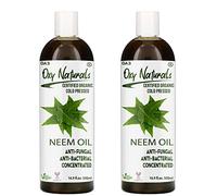 Oxy Naturals Neem Oil 1 Litre - Cold Pressed, Virgin, and Unrefined | 100% Pure & Natural for Skin, Hair, and Garden Care | 500 ml (Pack of 2)