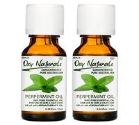 Oxy Naturals Peppermint Essential Oil 10ml (Pack of 2) - 100% Pure & Natural Peppermint Oil, Premium Essential Oil for Aromatherapy, Diffuser, Massage, Skin & Hair Care, Candle & Soap Making
