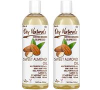 Oxy Naturals Sweet Almond Oil 500ml (Pack of 2) - Nourishing Care for Skin, Hair, Nails & Body - Perfect for Massage, Cuticles, Face, and Stretch Marks - Pure Carrier Oil for Aromatherapy