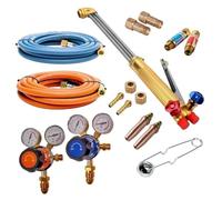 OXY Propane Gas Cutting Torch KIT Oxygen Flame Cutter Hose Regulator KIT