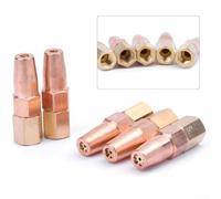 Oxy Propane Welding Nozzle Brass Tip for H01-6 Torch 5 Pack Compatible with MIG for TIG Welding Equipment Accessories Nozzles Collets & Lenses(1.1mm)