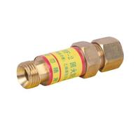 Oxygen Acetylene Check Valves Flash Back Arrestor for Pressure Reducer Cutting Welding M16X1.5 Thread Pmax 0.2/0.5 Mpa 20X66Mm for Acetylene Oxygen Gas Equipment Protection