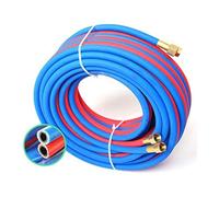 Oxygen Acetylene Hose 50Meter Twin Welding Torch Hose with Copper Fitting 8Mm Oxy Acetylene Oxygen Cutting Explosion-Proof