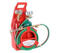 Oxygen Acetylene Torch Kit with Cylinders, Portable Brazing Welding and Cutting Set, Professional Oxy-Acetylene Torch with Twin Welding Tips and Regulators
