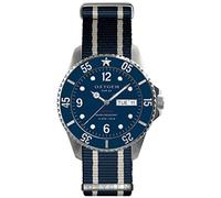 Oxygen Admiral 44 Mens Quartz Watch with Blue Dial Analogue Display and Blue Nylon Strap EX-D-ADM-44-NN-NAIVNA