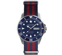 Oxygen Admiral 44 Unisex Quartz Watch with Blue Dial Analogue Display and Multicolour Nylon Strap EX-D-ADM-44-NARE