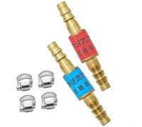 Oxygen and Acetylene Flashback Arrestor Kit Includes 2 Units and 4 Clamps for Secure Use