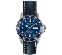 Oxygen Atlantic 40 Mens Quartz Watch with Blue Dial Analogue Display and Blue Leather Strap EX-D-ATL-40-CL-NA