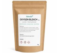 Oxygen Bleach Powder 1kg - Natural Stain Remover & Non Toxic Bleach Alternative - Whitens Laundry, Removes Odours & Cleans Surfaces - Eco Friendly, Chlorine Free, Vegan