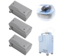 Oxygen Concentrator Intake Filter Compatible with EverFlo 5L, O2 Generator Machine Replacement Accessories, 3 Pcs (Gery)