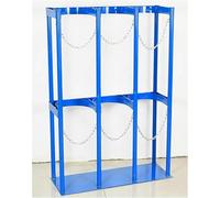 Oxygen Cylinder Bracket Oxygen Cylinder Gas Cylinder Rack Base Gas Cylinder Bracket Frame with Safety Chain(100x88x30cm/)