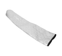 Oxygen Cylinder Protective Cover with Bottom Entry, Padded Dust Guard | Cotton Lining, Double Stitched Build, Silver Finish, Quick Access Sleeve for Hospital Use and Welding Sites