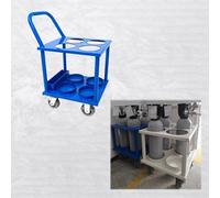 Oxygen Cylinder Rack 4-Wheel Tank Cart Holder, 6.99(Blue,4 Slots)
