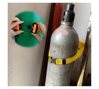 Oxygen cylinder rack,Adjustable Wall Mount Gas Cylinder Bracket - Durable ABS Fixed Rack with Safety Buckle, Organizer Shelf for Nursing Homes, Clinics & Schools (Yellow)