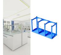 Oxygen Cylinder Rack ， Floor Mountable Metal Stand Holder for Storage of Medical Oxygen Tanks