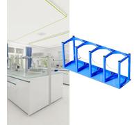 Oxygen Cylinder Rack ， Floor Mountable Metal Stand Holder for Storage of Medical Oxygen Tanks