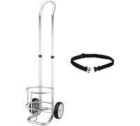 Oxygen Cylinder Rack, Gas Cylinder Trolley, Cylinder Tank Holder Aluminum Dolly Cart for Oxygen Tank, Lightweight Gas Cylinder Holder(Diameter: 235mm)