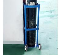 Oxygen Cylinder Rack, Gas Cylinder Trolley, Oxygen Cylinder Rack Heavy Duty Oxygen Cylinder Cart With Wheels, Thickened Oxygen Tank Cart Holder(L-40cm(15 3/4"))"
