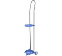 Oxygen Cylinder Rack, Gas Cylinder Trolley, Stainless Steel Cylinder Cart, Rolling Gas Cylinder Fixed Rack With Wheel, Portable Cylinder Tank Rack(37.4 inch-15Liter)