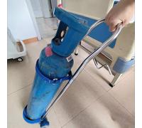 Oxygen Cylinder Rack Handheld Oxygen Cylinder Stand Cart, Oxygen Storage Rack Caddy with Adhesive Nylon Strap, Gas Tank Carrier Holder Trolley for Home/Clinic